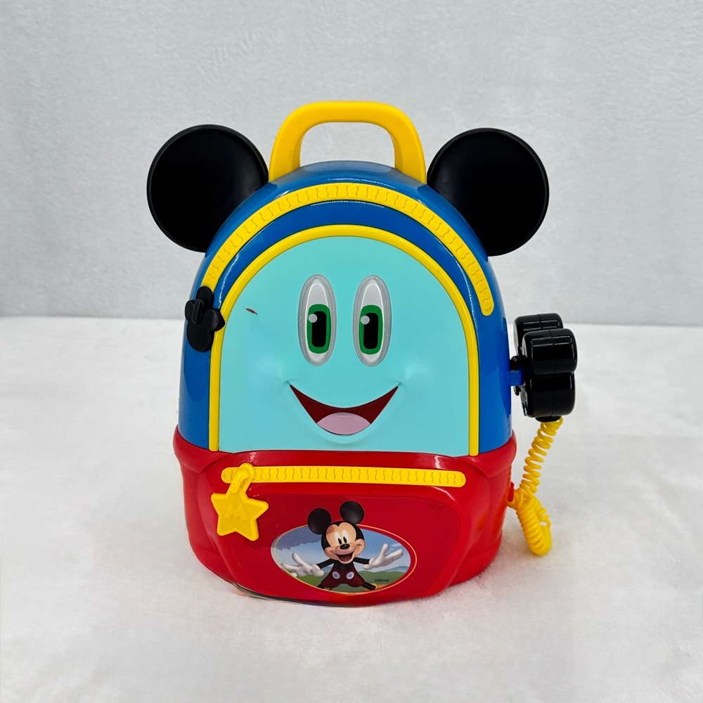 Disney Mickey Mouse Funhouse Adventure Backpack 5 Piece Toy Playset Clubhouse - Picture 3 of 13